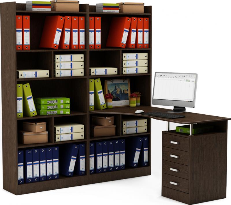 Стол-стеллаж Маунт-288 вариант 4