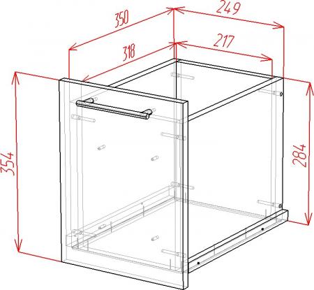 Комод Омега-18 вариант 3