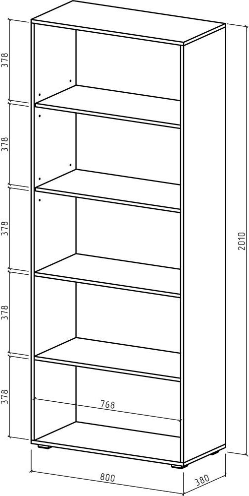Шкаф Лино-2 бельевой - Схема