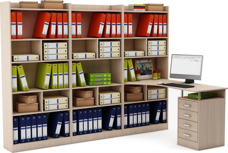 Стол-стеллаж Маунт-2888 вариант 1