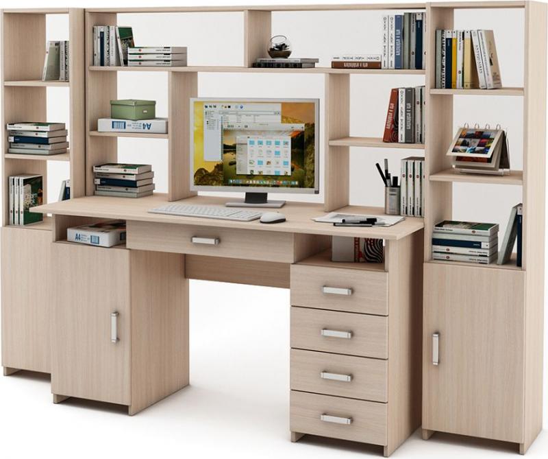 Уголок школьника Нео-7Я с надстройкой вариант 1