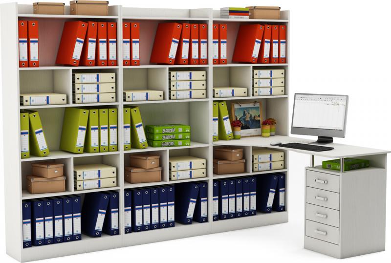 Стол-стеллаж Маунт-2888 вариант 3