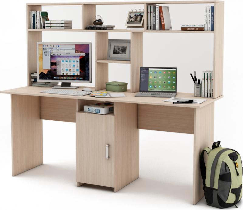 Письменный стол Нео-10 с надстройкой вариант 1