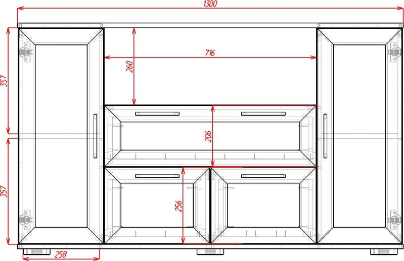 Комод Телия-1 вариант 2