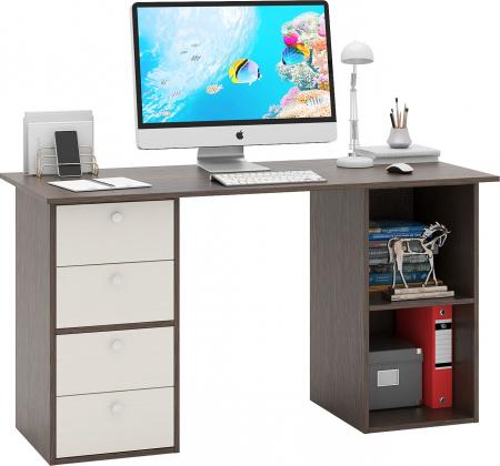 Стол двухтумбовый Прайм-63 вариант 2