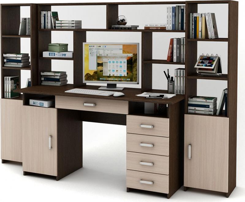 Уголок школьника Нео-7Я с надстройкой вариант 4