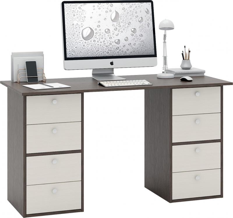 Стол двухтумбовый Прайм-60 вариант 3