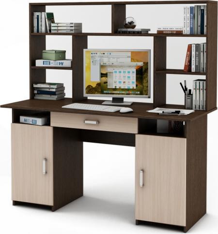 Письменный стол Нео-6Я с надстройкой вариант 3