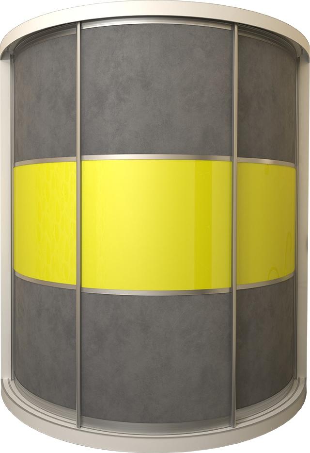 Радиусный шкаф-купе Лайн-10 вариант 1