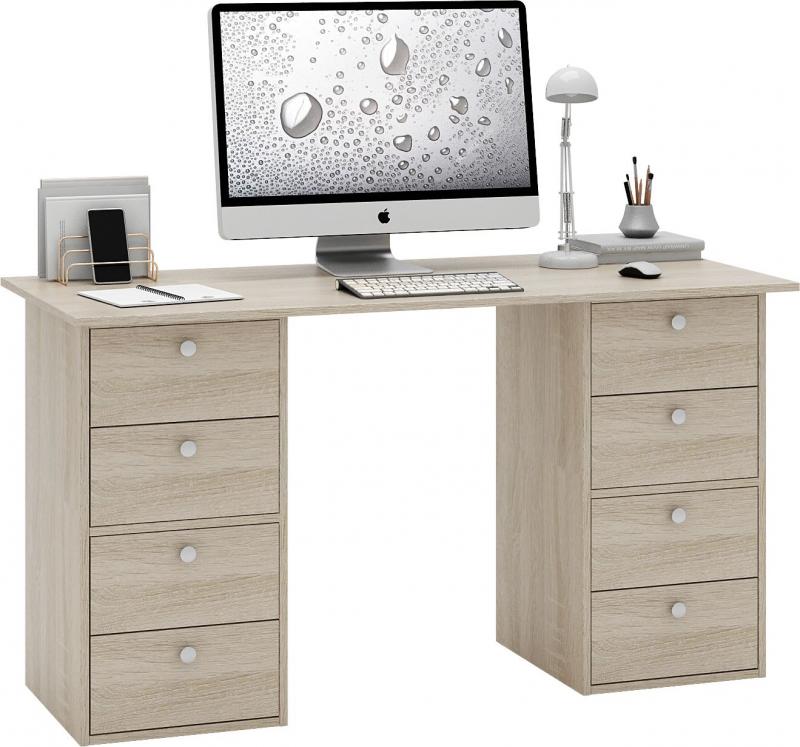 Стол двухтумбовый Прайм-60 вариант 4