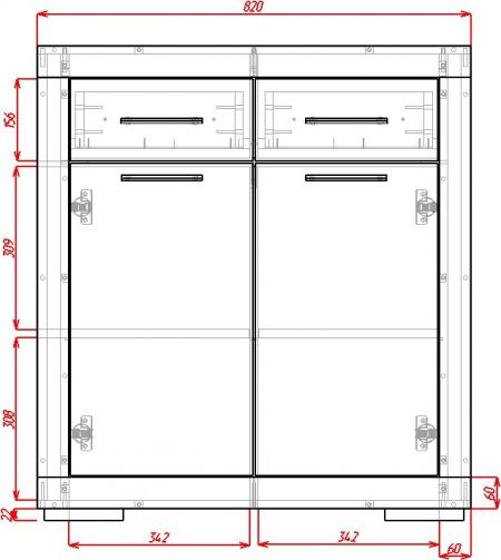 Комод Омега-2 вариант 1