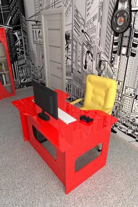 Стол для геймера Лайн-2 вариант 3