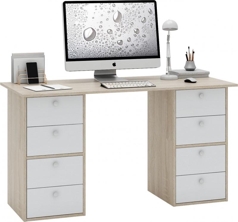 Стол двухтумбовый Прайм-60 вариант 6