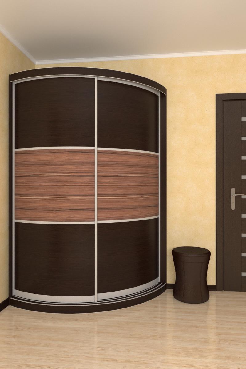 Радиусный шкаф-купе Лайн-13 вариант 2