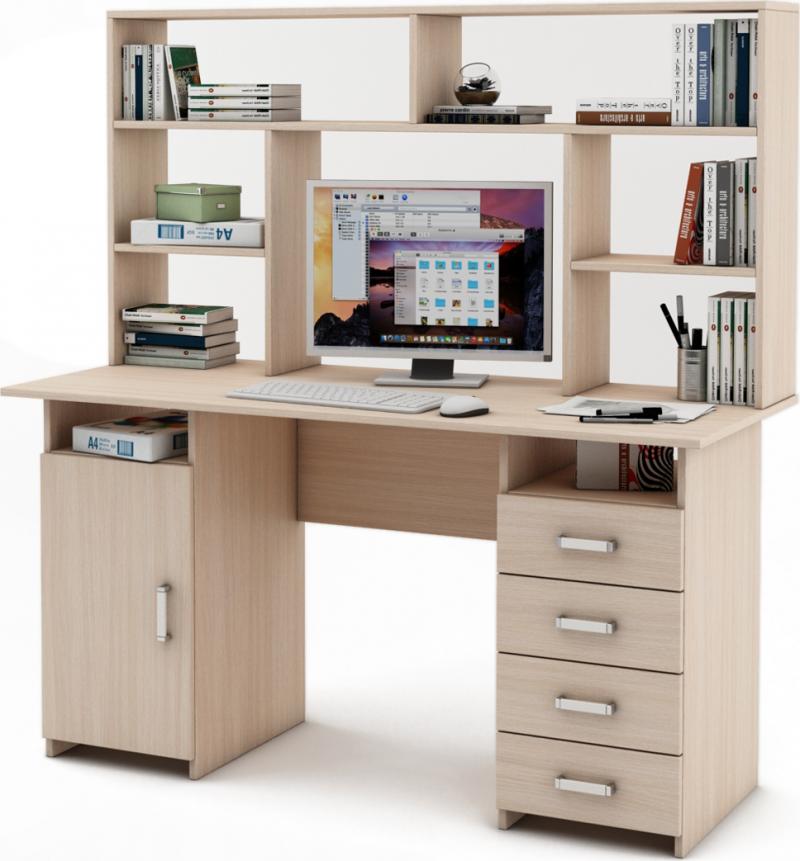 Письменный стол Нео-7 с надстройкой вариант 1