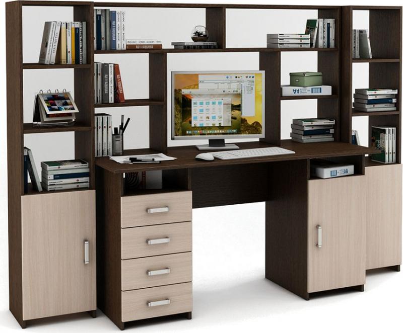 Уголок школьника Нео-8 с надстройкой вариант 4