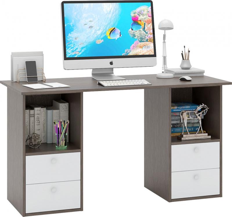 Стол двухтумбовый Прайм-61 вариант 2