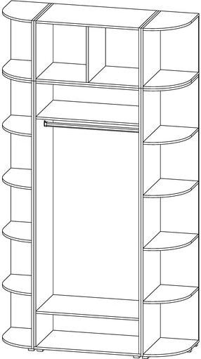 Радиусный шкаф Алексa-4 - Схема