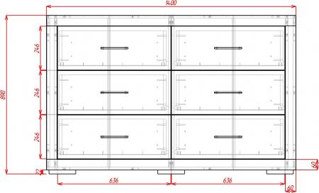 Комод Омега-21 вариант 1