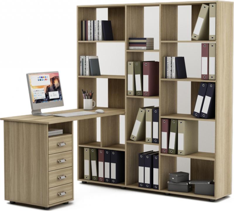 Стол-стеллаж Женева-4 вариант 2