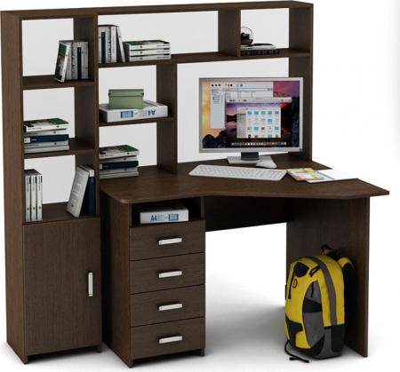 Уголок школьника Нео-18 с надстройкой вариант 2