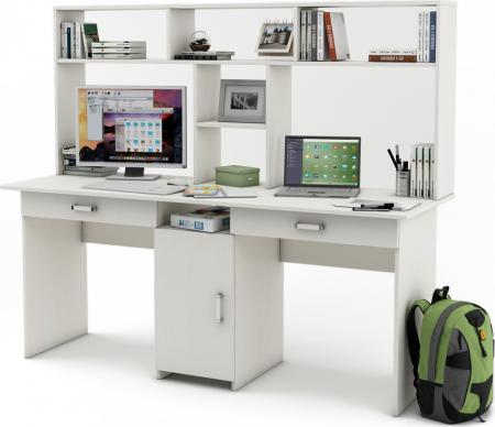 Письменный стол Нео-10Я с надстройкой вариант 1