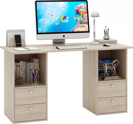 Стол двухтумбовый Прайм-61 вариант 3