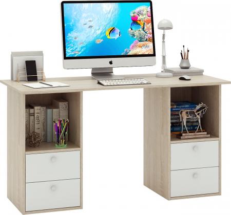 Стол двухтумбовый Прайм-61 вариант 4