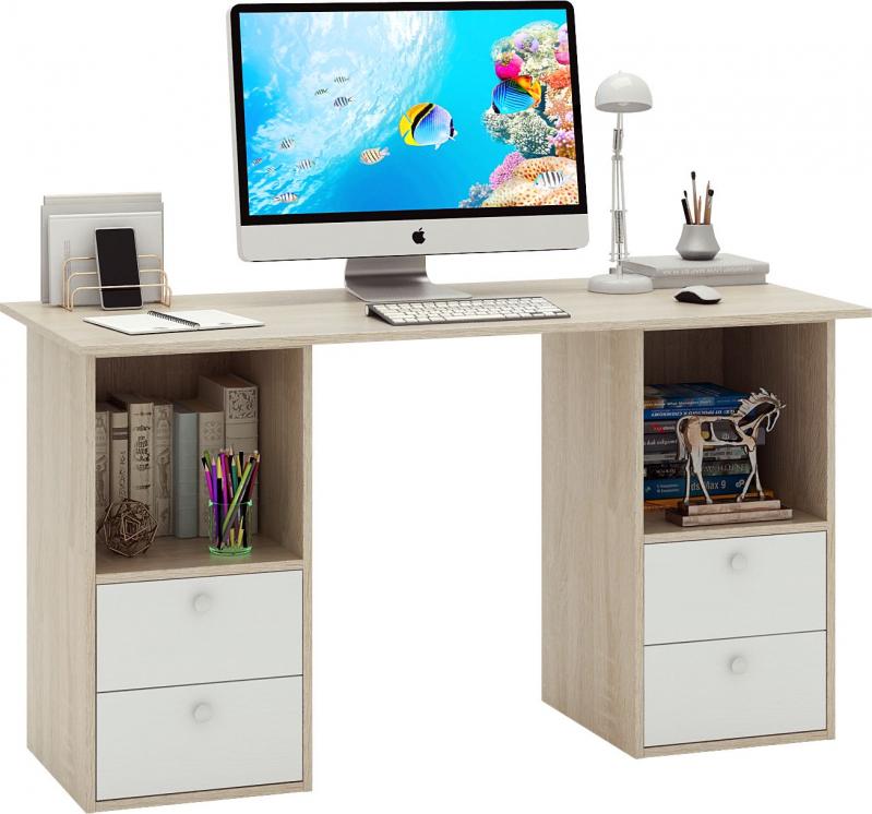 Стол двухтумбовый Прайм-61 вариант 5