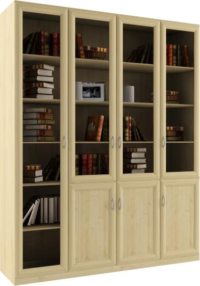 Книжный шкаф Классико-4-3 вариант 1