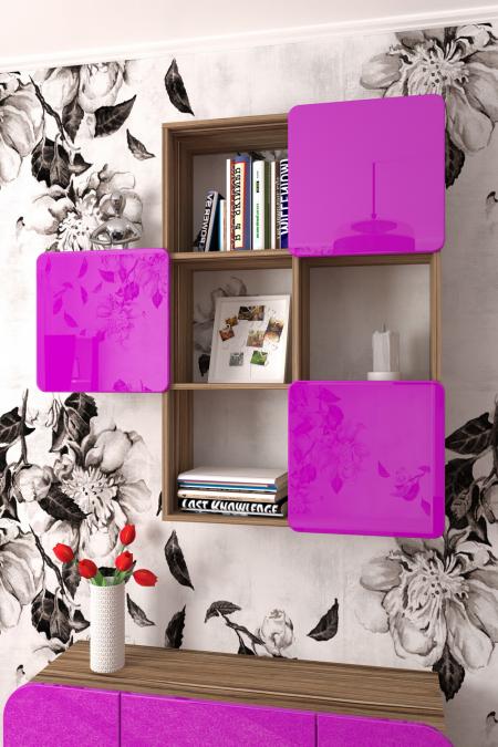 Полка для книг Лайн-3 вариант 3