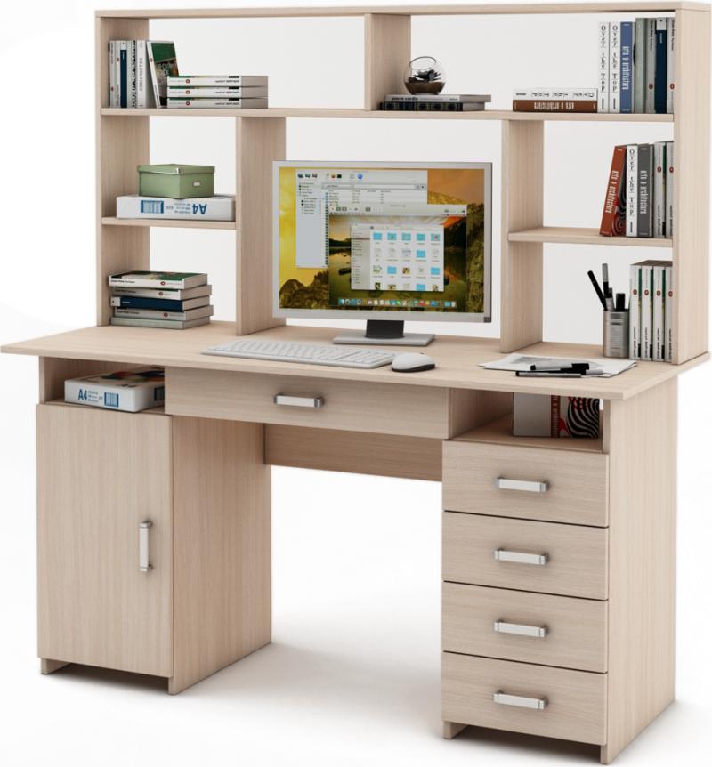 Письменный стол Нео-7Я с надстройкой вариант 1